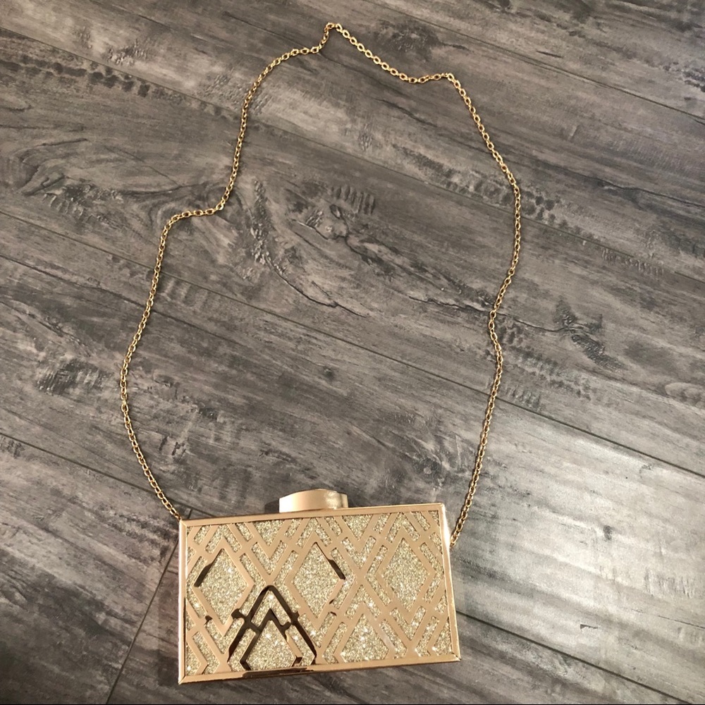 Gold Charming Charlie Clutch Crossbody